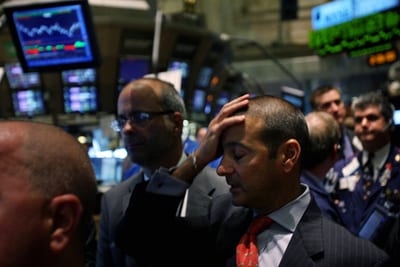 stock market falls yields inflation oil